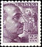 Spain 1940 Franco 25 CTS Carmin lila Edifil 923